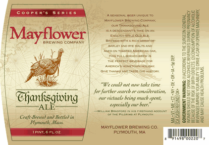 Mayflower Thanksgiving Ale